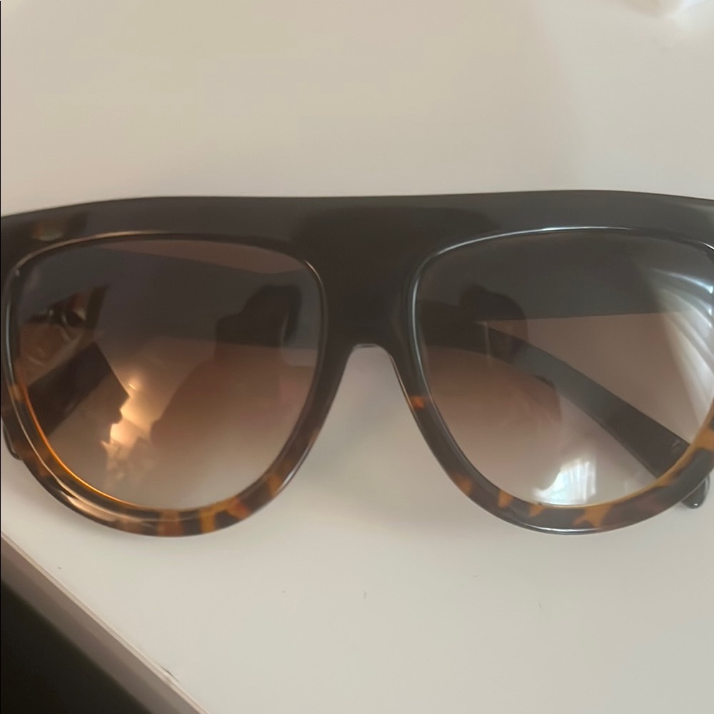 Celine Tortoiseshell Brown Gradient Square Sunglasses - Picture 5 of 5